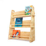 Librero infantil Montessori. Librero para que los niños puedan elegir por sus portadas.